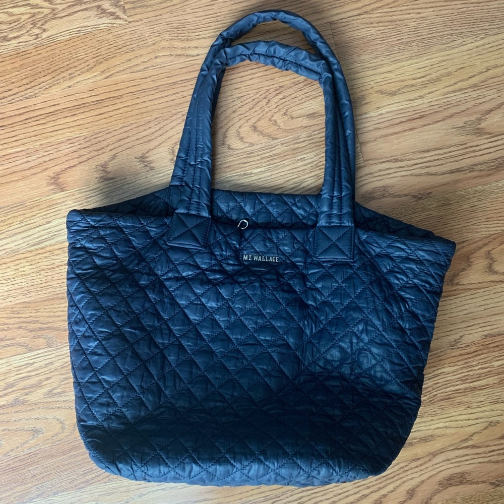 MZ Wallace Navy Medium Metro Tote